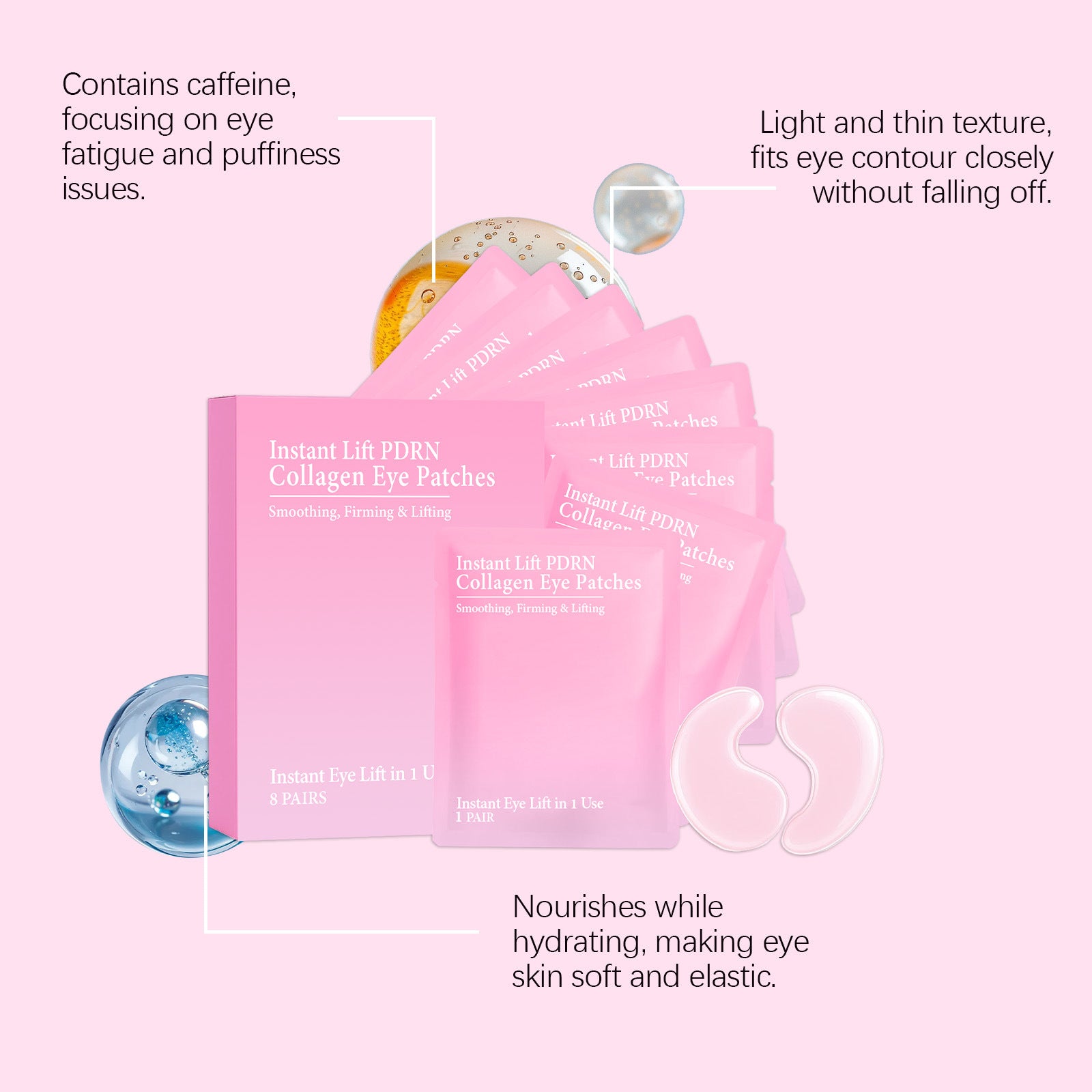 Collagen Eye Maskgentle Nourishing And Hydratingsoftens And Deeply Moisturizes The Delicate Skin Around The Eyes