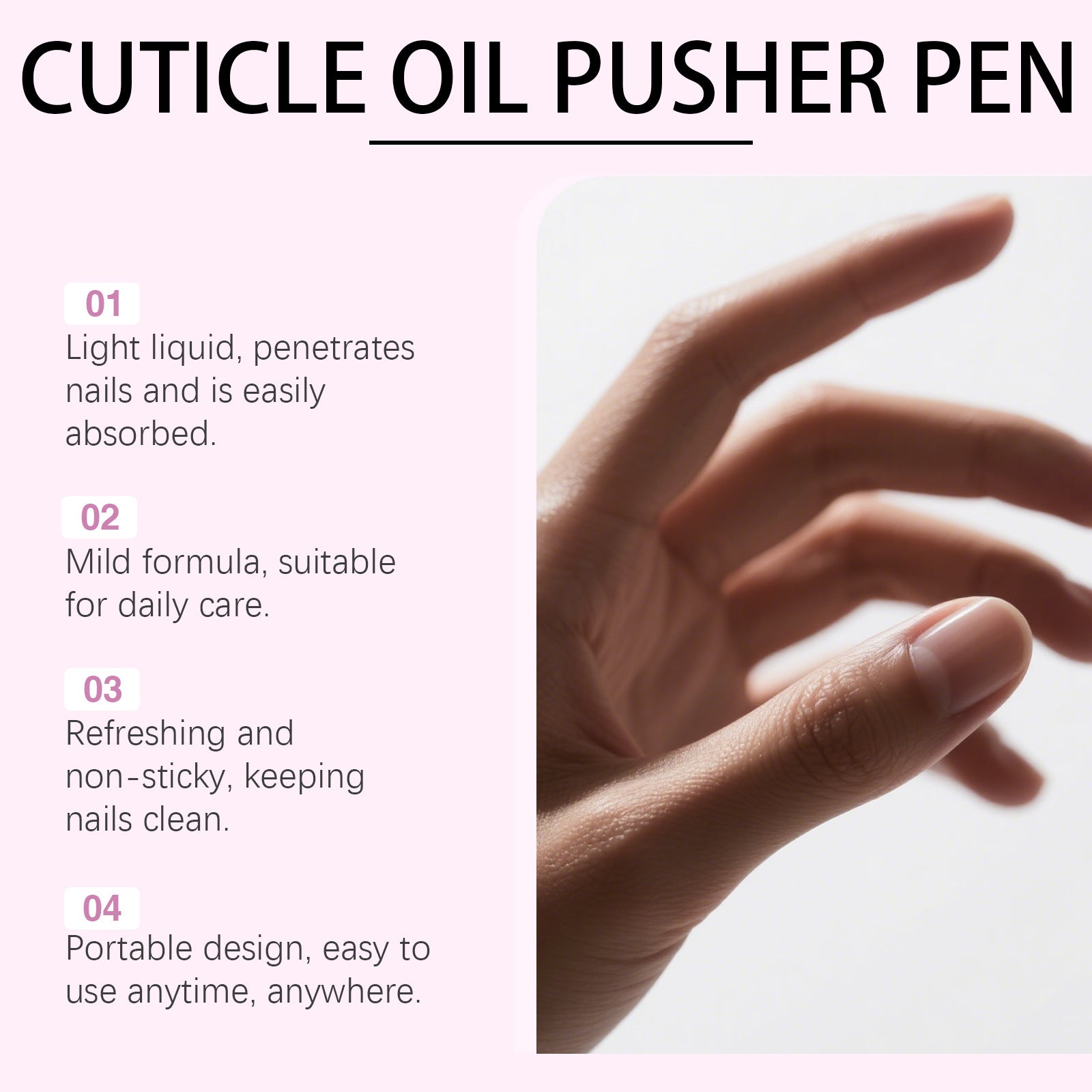 Moisturizing, Hydrating, Portable Cuticle Care Oil Pen