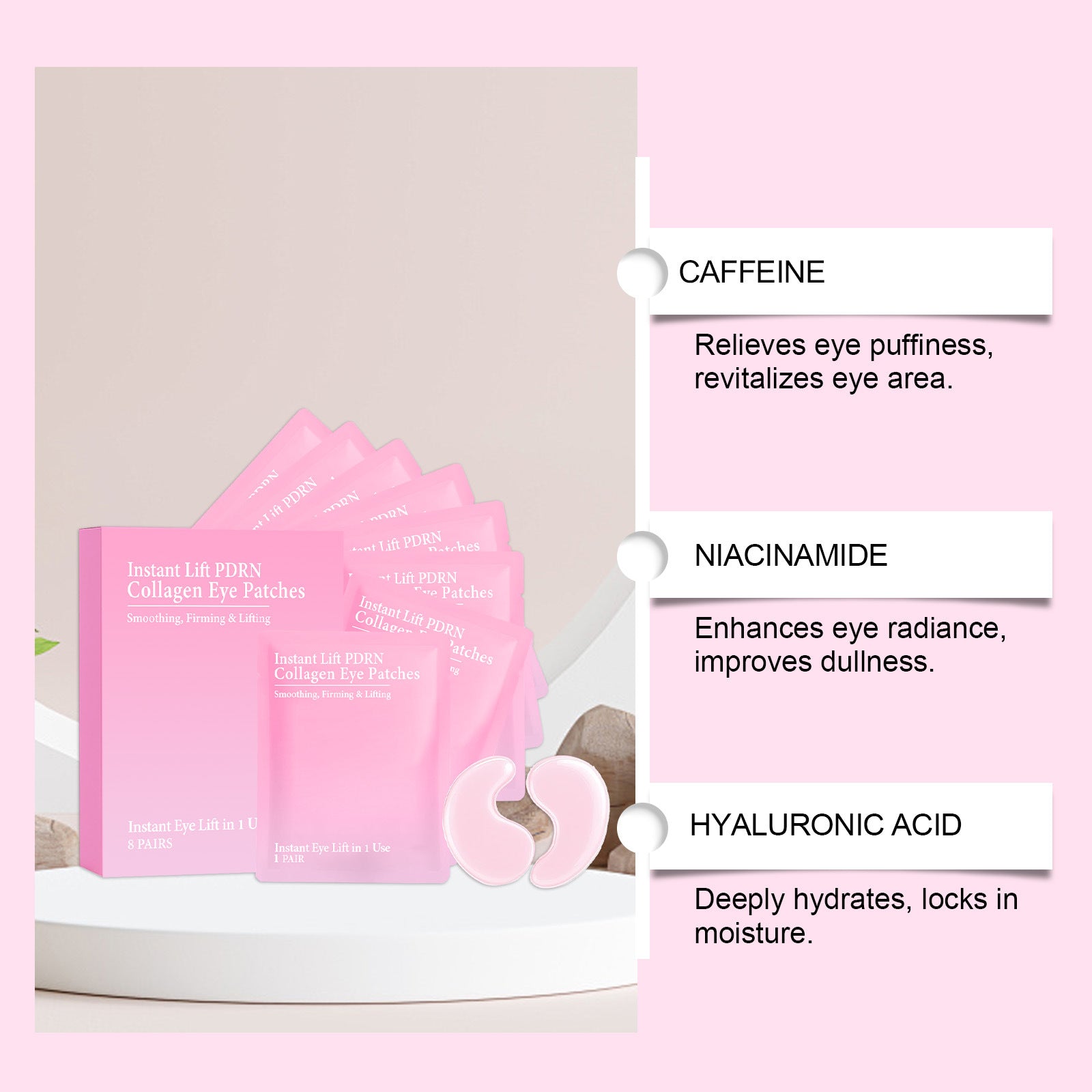 Collagen Eye Maskgentle Nourishing And Hydratingsoftens And Deeply Moisturizes The Delicate Skin Around The Eyes